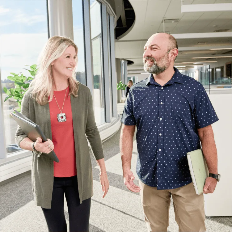 Woman looking up banner image