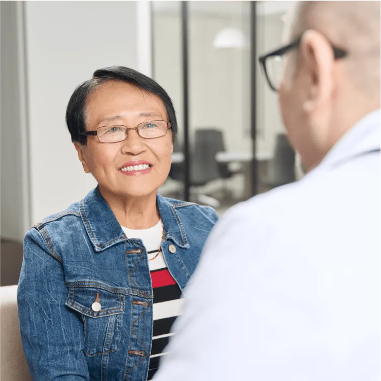 Woman looking up banner image