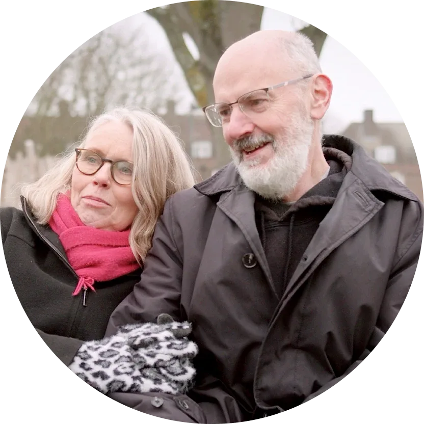 Jill, founder of Action FCS & living with FCS, and Jon, husband & caregiver