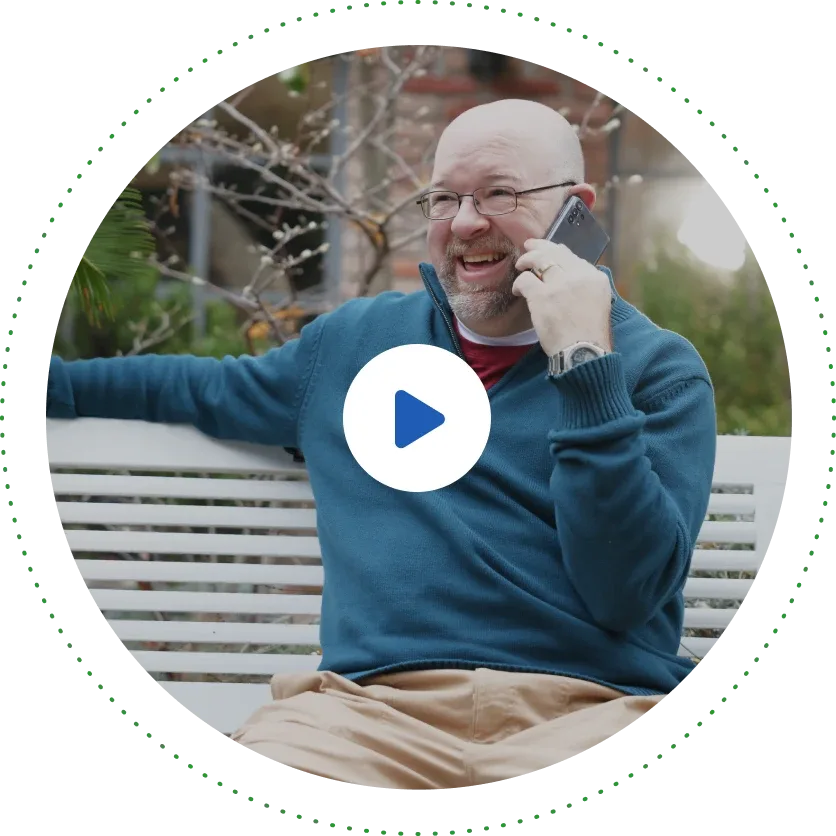 Wife and husband posing together